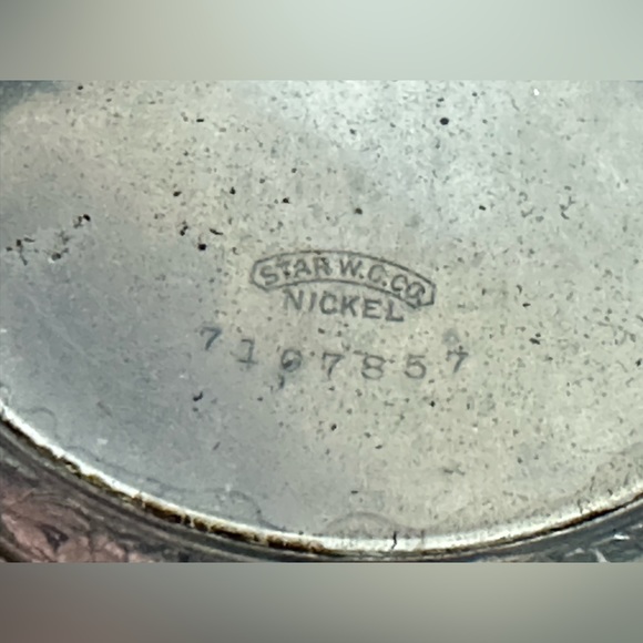 Vintage STAR W.C. CO. POCKET WATCH CASE. Nickel. 7107857 - Picture 7 of 10